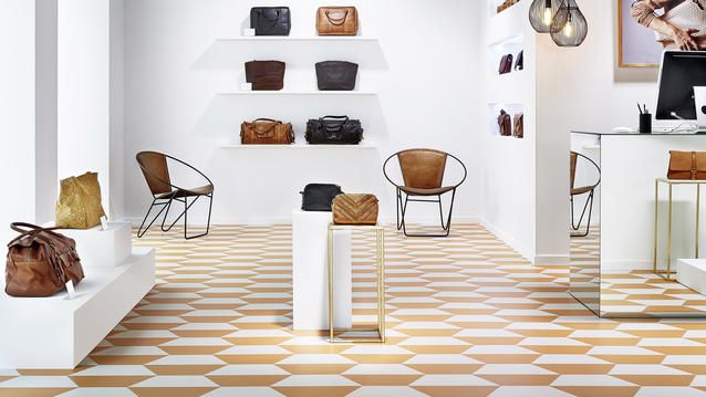 Gulvbelægning til butik